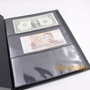 Paper Money Collection Holder Big Album Book Banknotes Load 180 Notes Band New