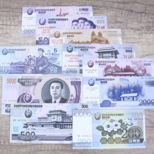 Set of 10 Genuine North Korean Banknotes - 100% Authentic Real Currency for Collectors