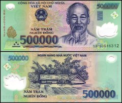 Vietnam 500,000 Dong Banknote, 2020, P-124p, UNC, Polymer