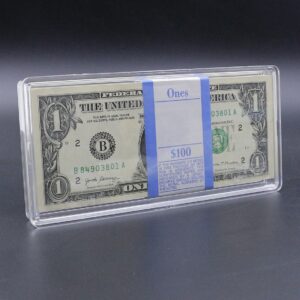 Wholesale 12 Pcs Us Dollars Banknote Bundle Protective Box Display Collect Hard Plastic