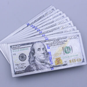 10 Sets 70 Pcs US dollar Color Silver Banknote Crafts Paper Money Props Gift