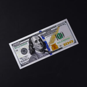 Wholesale 100 Pcs Silvery dollar $100 Paper Money Banknote Collection Craft Game