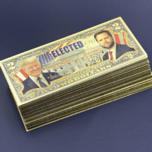 Wholesale 100 Pcs Gold Banknote Trump and Vance US dollar Money Craft Gift Game