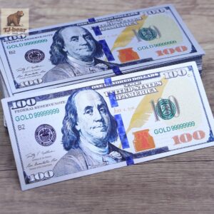 Lot 100 Pcs Silver $100 Dollar Money Banknotes Crafts Novelty Gift Prop Game